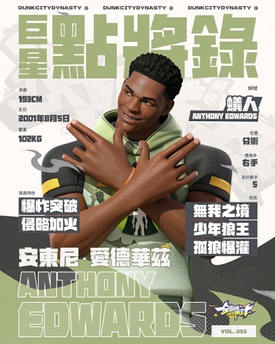 爱德华兹(Anthony Edwards)将在 4 月 22 日登入《全明星街球派对》 image