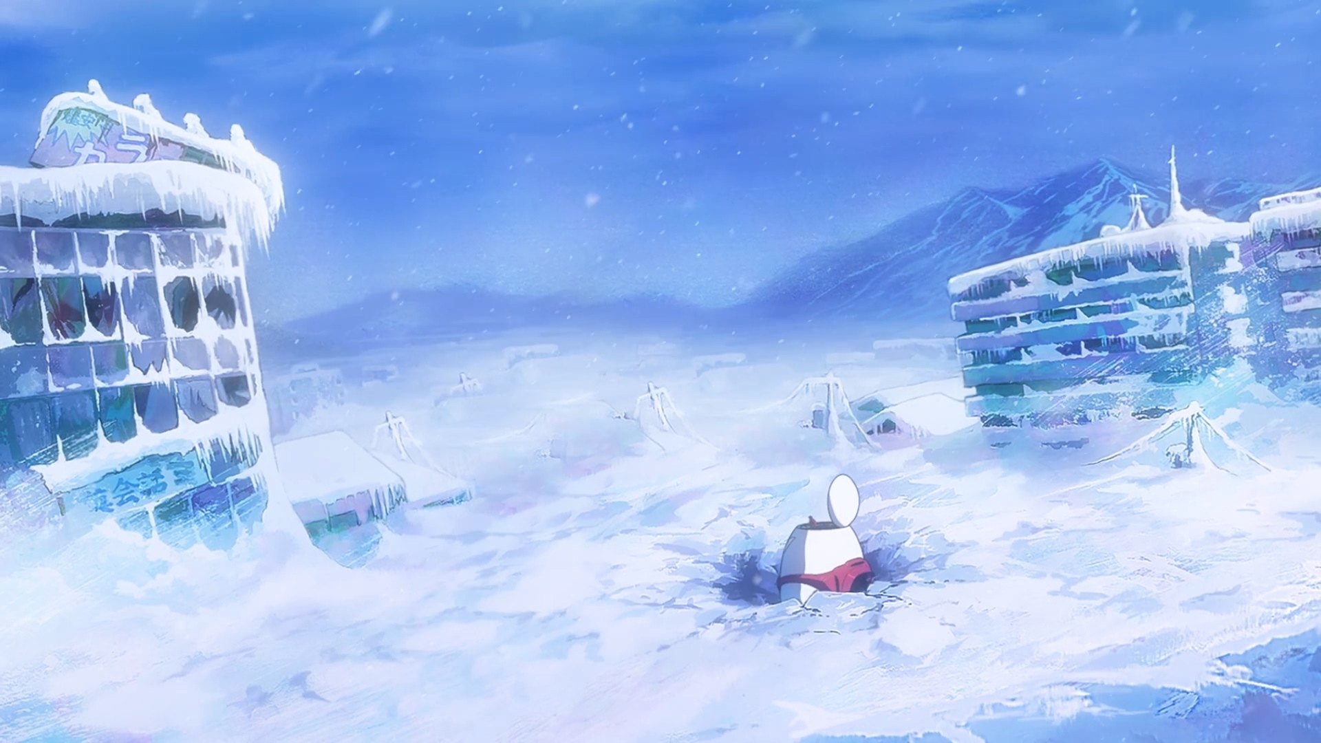 但谁知弹射成功是成功了,铁男在十年后从冷冻睡眠中起来,却发现地球进入了冰河时代,人类似乎灭亡了? image