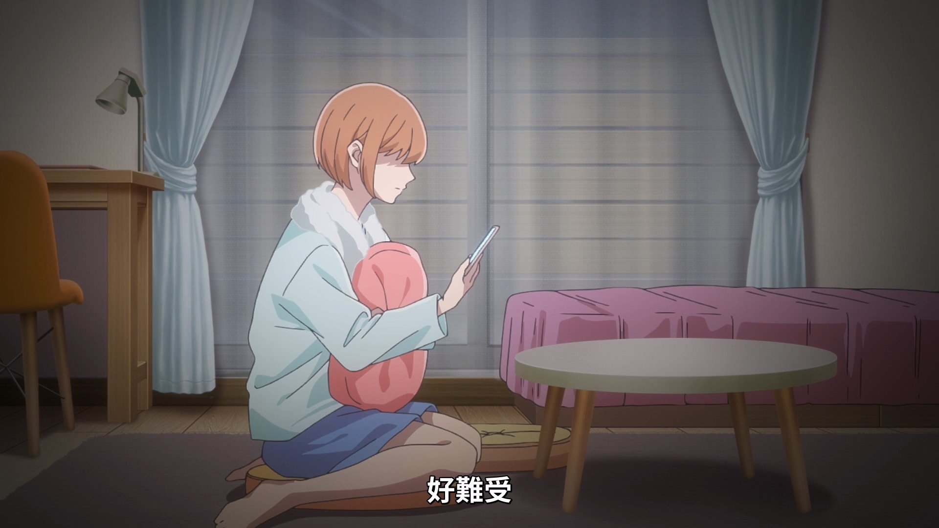 波的手机里存满了与蓝美的合照,最后的台词“好难受”似乎也传达出了波心中深刻的感受。 image