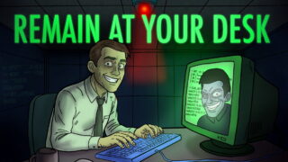 [游戏][资讯][PC]赛博庞克点击游戏《别离开办公桌》预告影片曝光 白天是好员工、晚上窃取数据