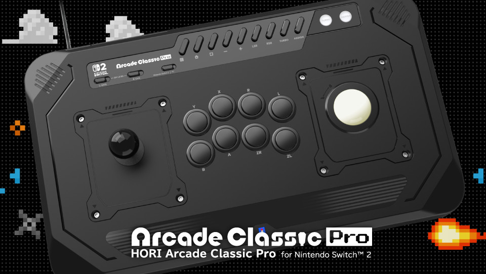 [游戏][资讯][PC]HORI 發表支援《大型電玩檔案館》的 Switch 2 大型電玩控制器 支援軌跡球、旋鈕等特殊控制模組