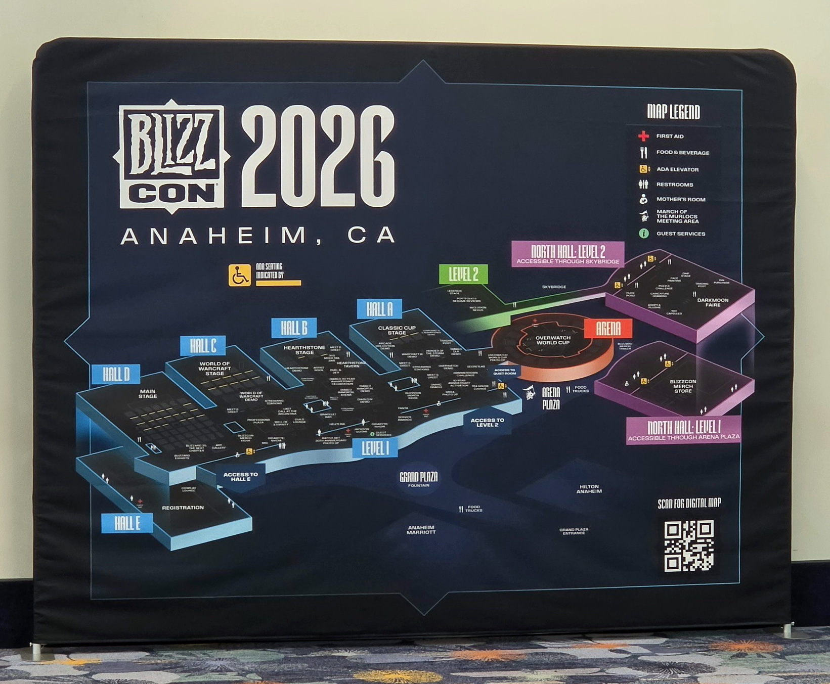 今年的 BlizzCon 場地圖 image