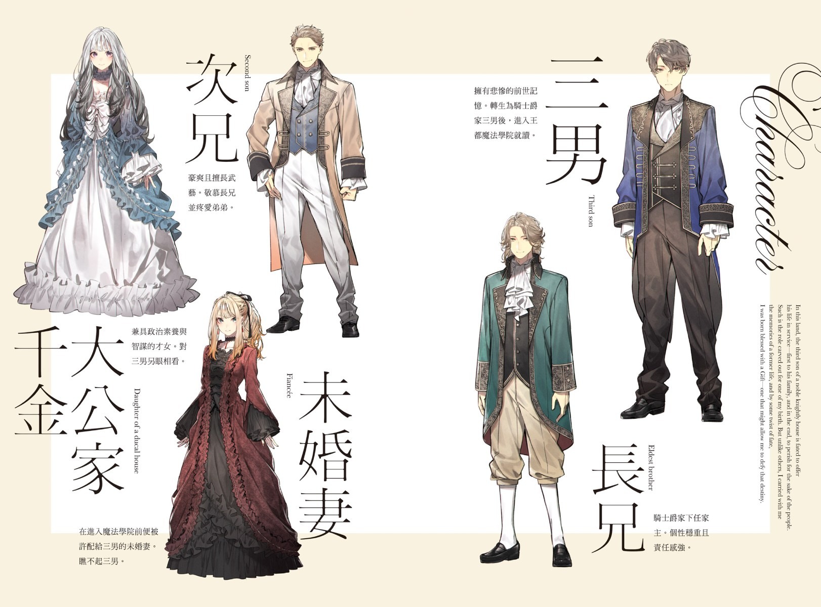 《騎士爵家 三男的夙願》書中登場角色皆無姓名 image