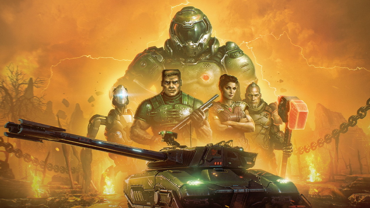 [游戏][资讯][PC]《戰車世界》x《毀滅戰士》新戰車遠征特殊章節將於 10 月 1 日起登場 招募經典角色化身指揮官