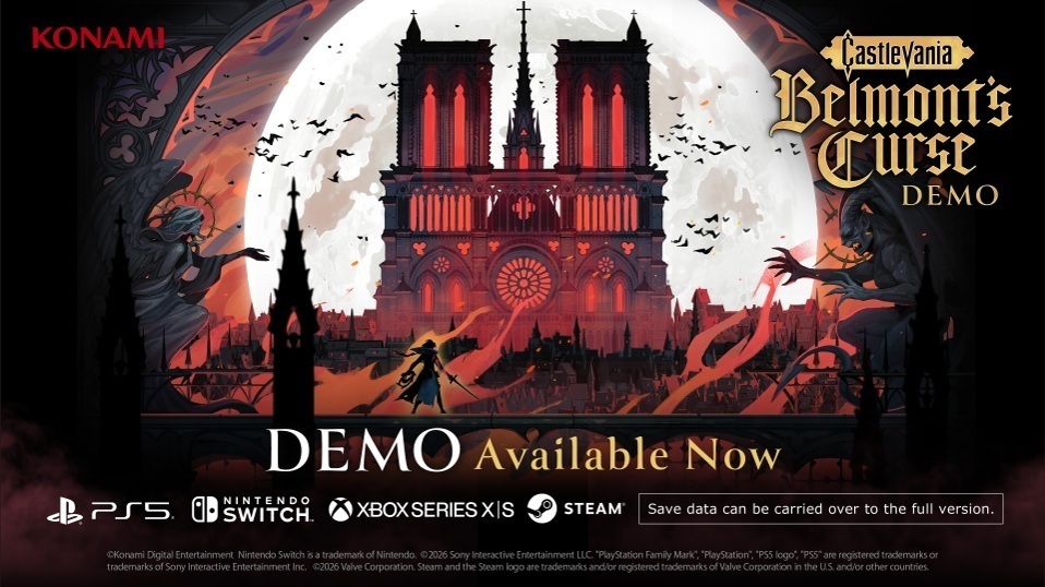 [游戏][资讯][PC]揮舞聖鞭，對抗黑暗！《惡魔城：貝爾蒙特的詛咒》試玩版今日上架