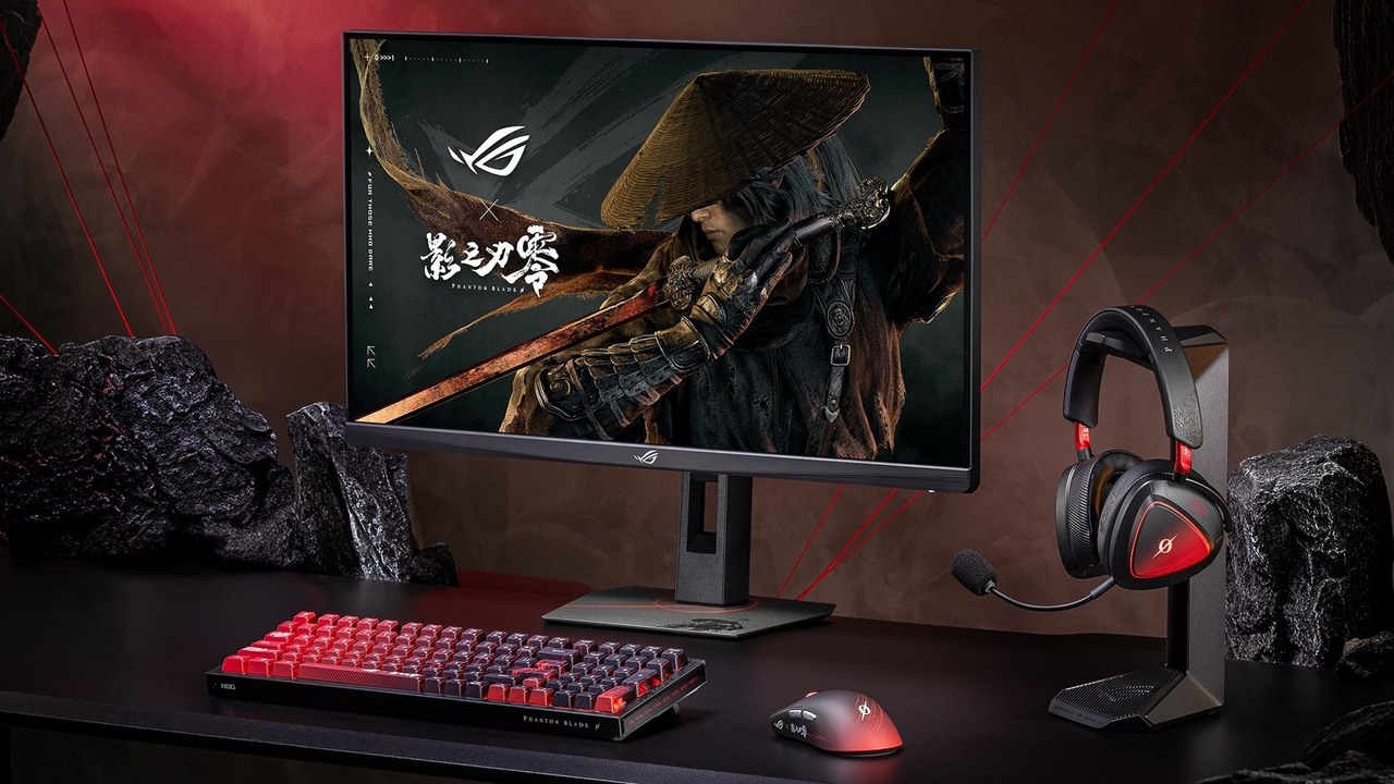 [游戏][资讯][PC]結合血色紅線與刀劍雕紋意象！ROG ×《影之刃 零》暗黑武俠風格電競周邊亮相