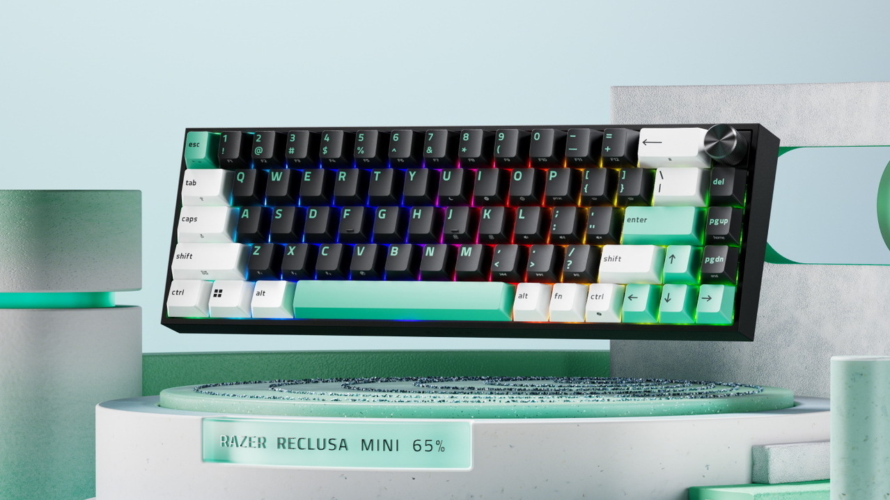 [游戏][资讯][PC]Razer 推出主打客製化需求 Reclusa Mini 65% 電競鍵盤 支援無線連線、可熱插拔