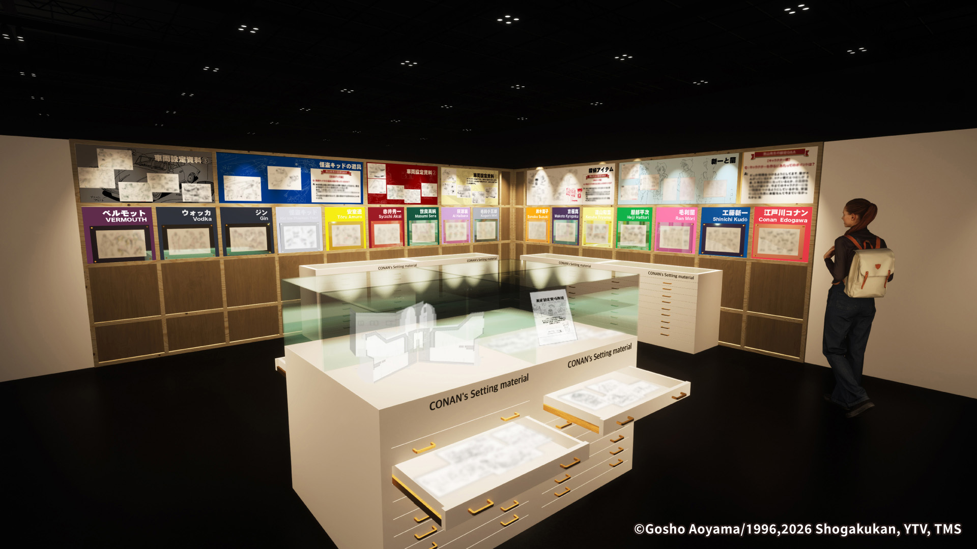 名偵探柯南 TV 動畫播放 30 週年紀念展 展區示意圖/照片來源:東京場 image